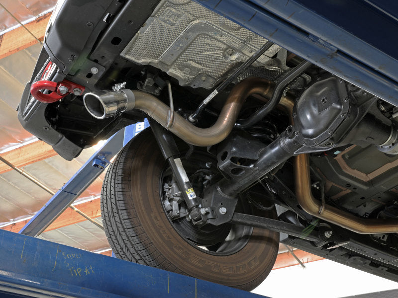 aFe MACH Force-Xp Axle-Back Exhaust System w/Polished Tip 18-20 Jeep Wrangler L4-2.0T / V6-3.6L - GTR Auto