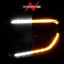 Load image into Gallery viewer, ANZO 14-21 Toyota Tundra (OE Halogen w/LED DRL) LED Crystal Headlights w/ Switchback &amp; DRL - Blk - GTR Auto