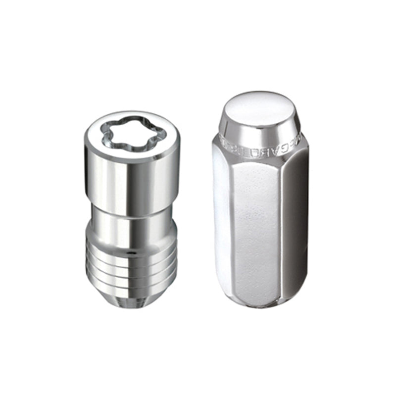 McGard 8 Lug Hex Install Kit w/Locks (Cone Seat Nut) M14X2.0 / 13/16 Hex / 2.25in. Length - Chrome - GTR Auto