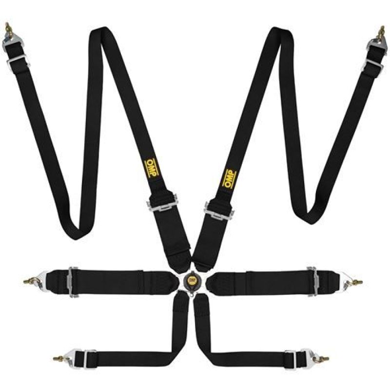 OMP First 3/2 Racing Harness Black - GTR Auto