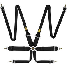 Load image into Gallery viewer, OMP First 3/2 Racing Harness Black - GTR Auto