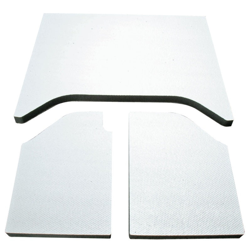 DEI 07-10 Jeep Wrangler JK 2-Door Boom Mat Headliner - 3 Piece - White - GTR Auto