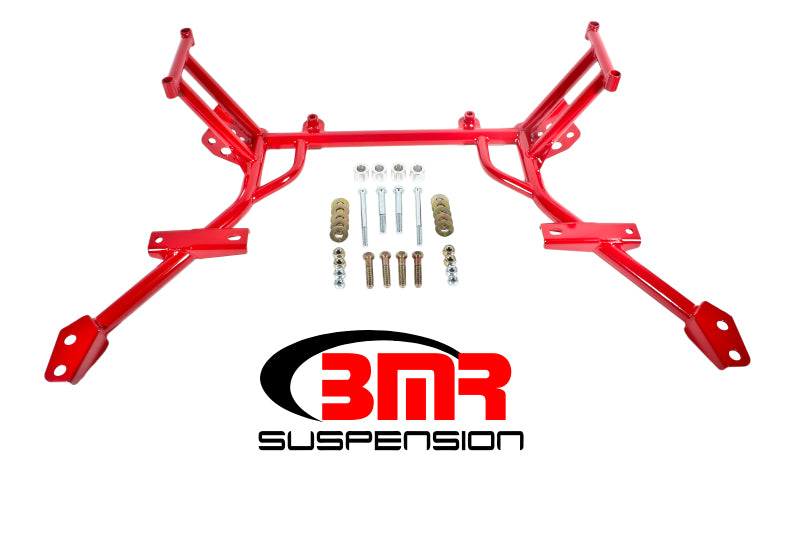 BMR 05-10 S197 Mustang K-Member w/ No Motor Mounts and STD. Rack Mounts - Red - GTR Auto