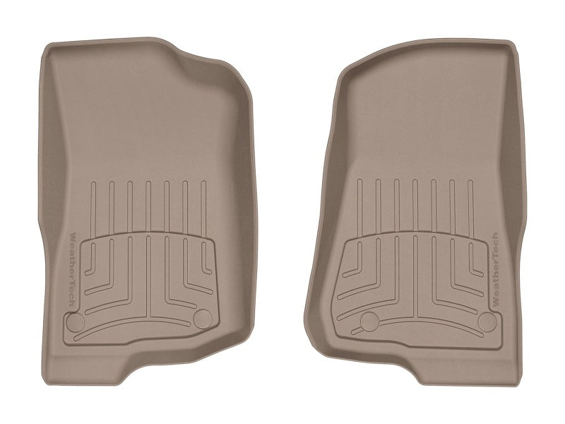 WeatherTech 2020+ Jeep Gladiator Front FloorLiner HP - Tan - GTR Auto