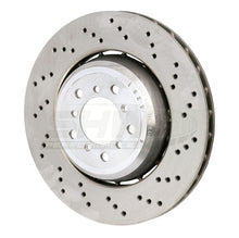 Load image into Gallery viewer, SHW 08-13 BMW M3 4.0L Right Front Cross-Drilled Lightweight Brake Rotor (34112283802) - GTR Auto