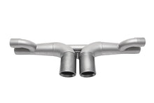 Load image into Gallery viewer, SOUL 06-11 Porsche 997 / 997.2 GT3 Center Muffler Bypass Exhaust - 3.5in Gunmetal Double Wall Tips