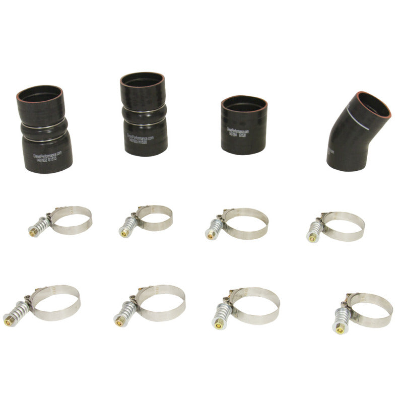 BD Diesel Intercooler Hose & Clamp Kit - 2003-2007 Ford 6.0L PowerStroke - GTR Auto