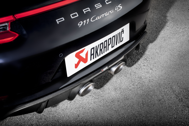 Akrapovic 16-17 Porsche 911 Carrera S/4/4S/GTS (991.2) Slip-On Line (Titanium) w/ Titanium Tips - GTR Auto