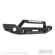 Load image into Gallery viewer, Westin 18-20 Jeep Wrangler WJ2 Full Width Front Bumper w/LED Light Bar Mount Textured Black - GTR Auto