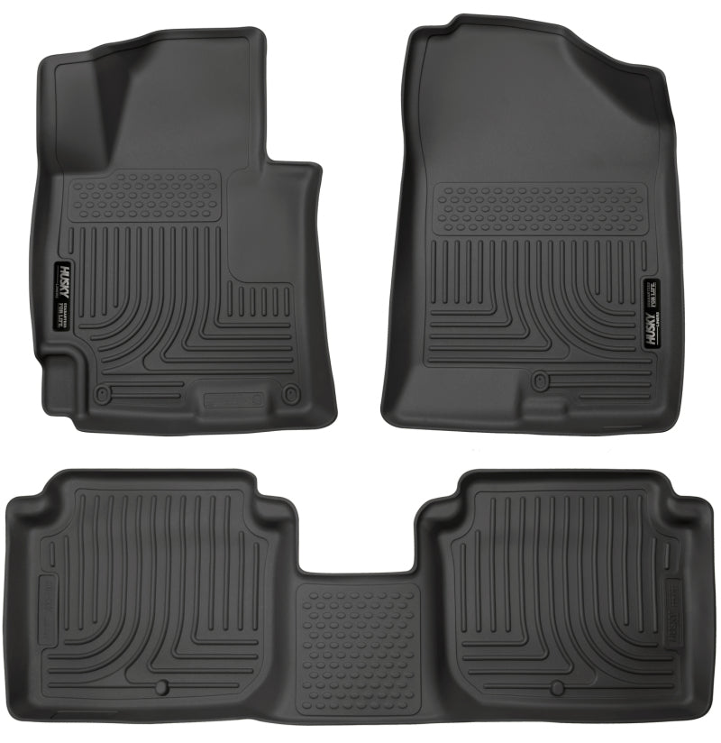 Husky Liners 2014-2016 Hyundai Elantra WeatherBeater Combo Black Floor Liners 98941