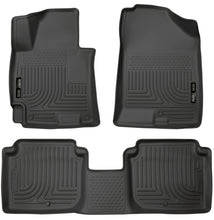 Load image into Gallery viewer, Husky Liners 2014-2016 Hyundai Elantra WeatherBeater Combo Black Floor Liners 98941