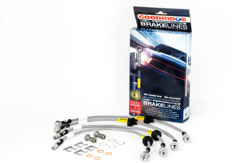 Goodridge 15-18 Ford Focus RS (RS MK3 Only) Stainless Steel Brake Line Kit - GTR Auto