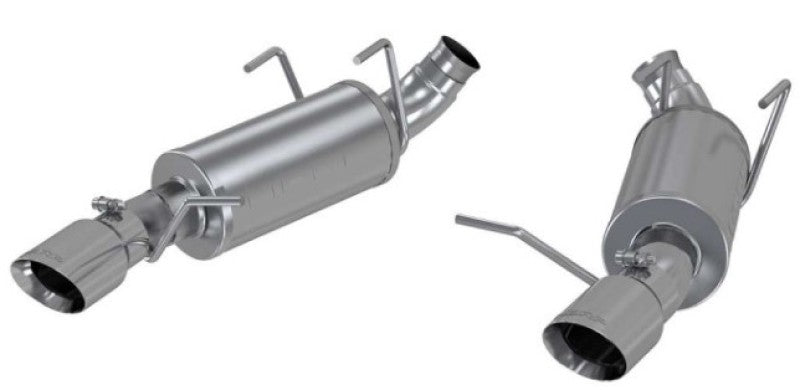 MBRP 11-14 Ford Mustang V6 3in. Dual Muffler Axle Back Split Rear Exhaust System AL - GTR Auto