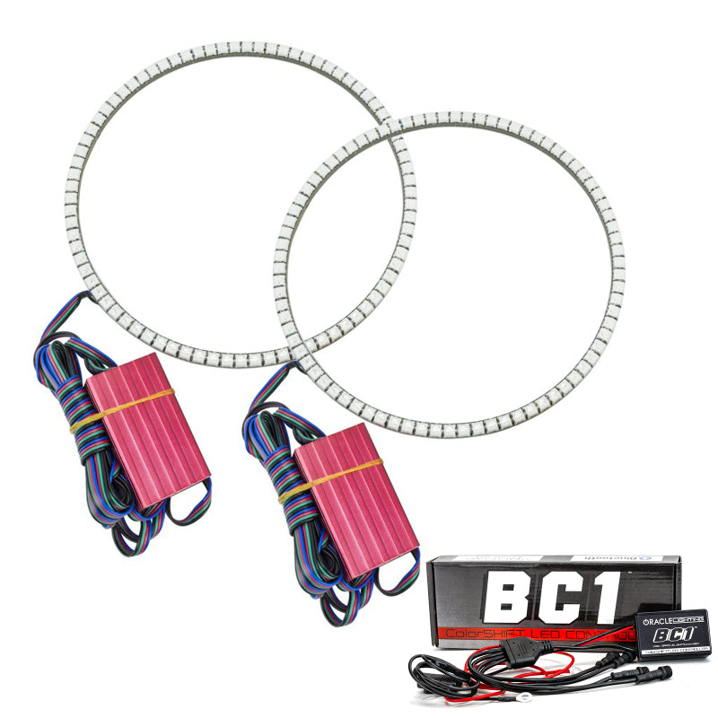 Oracle Jeep Wrangler JL/JT LED Surface Mount Headlight Halo Kit - w/ BC1 Controller - GTR Auto