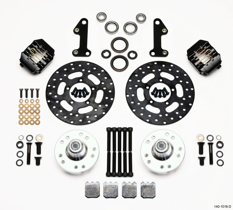 Wilwood Dynalite Single Front Drag Kit Drilled Rotor 67-69 Camaro 64-72 Nova Chevelle - GTR Auto