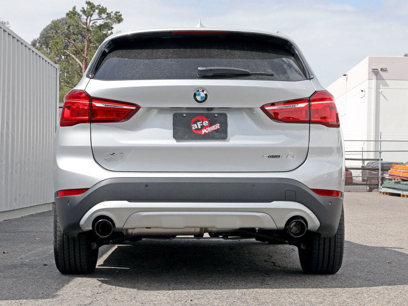 aFe MACHForce XP Exhausts Axle-Back 15-21 BMW X1 2.0L (t) (SS w/Black Tips) - GTR Auto