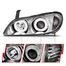 Load image into Gallery viewer, ANZO 2000-2004 Infiniti I30 Projector Headlights w/ Halo Chrome - GTR Auto