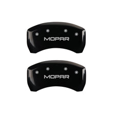 Load image into Gallery viewer, MGP 4 Caliper Covers Engraved Front &amp; Rear MOPAR Black finish silver ch - GTR Auto