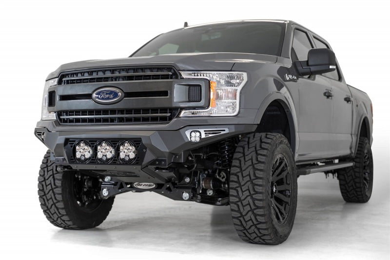 Addictive Desert Designs 18-20 Ford F-150 Bomber Front Bumper w/ 3 Baja Designs LP6 Mounts - GTR Auto