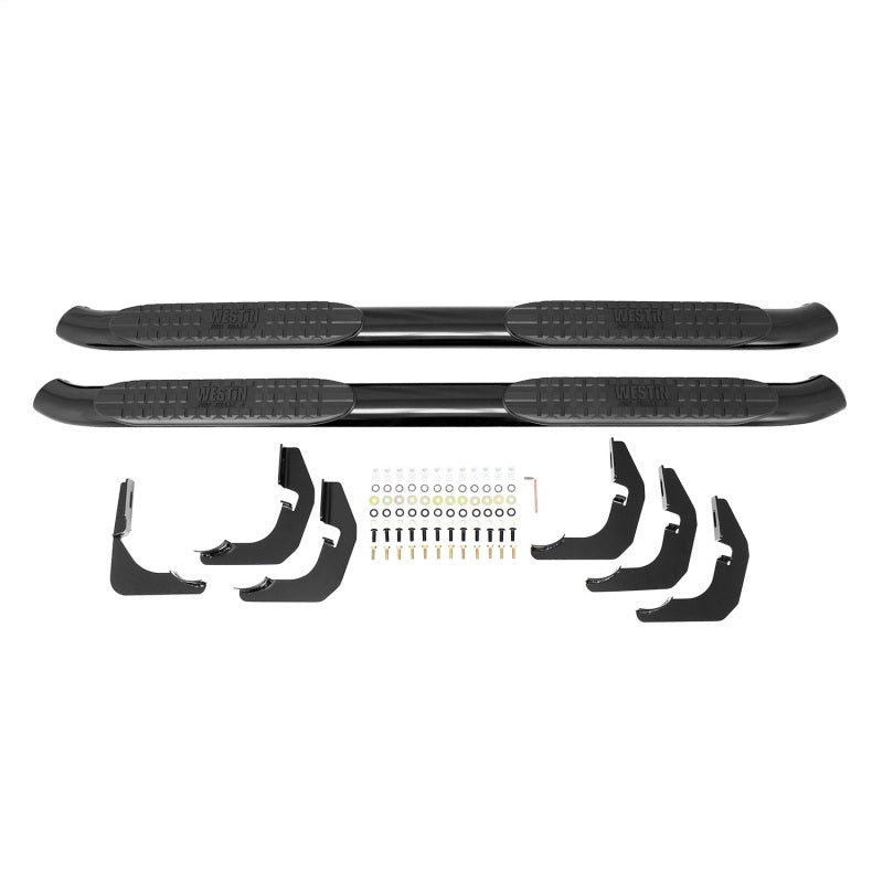 Westin 2015-2018 Chevrolet/GMC Colorado/Canyon Extended Cab PRO TRAXX 4 Oval Nerf Step Bars - Black - GTR Auto