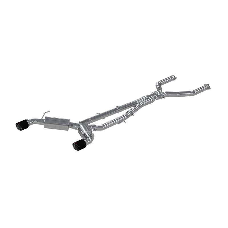 MBRP 16-19 Infiniti Q50 3.0L FWD/AWD 3in Cat Back w/ 4.5in OD Carbon Fiber Tips - T304 - GTR Auto