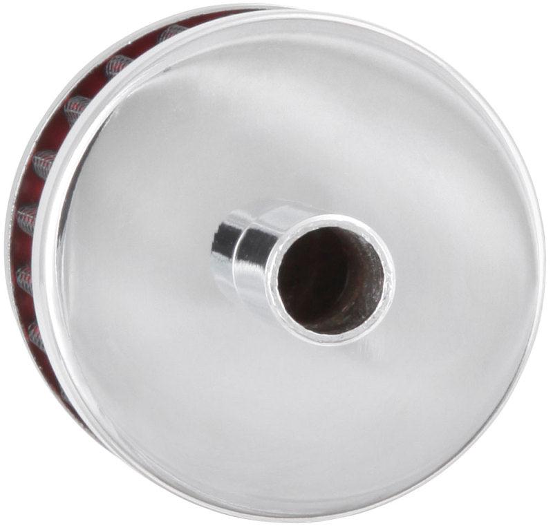K&N Steel Base Crankcase Vent Filter 0.5in Vent OD x 2in OD x 1.5in Height - GTR Auto