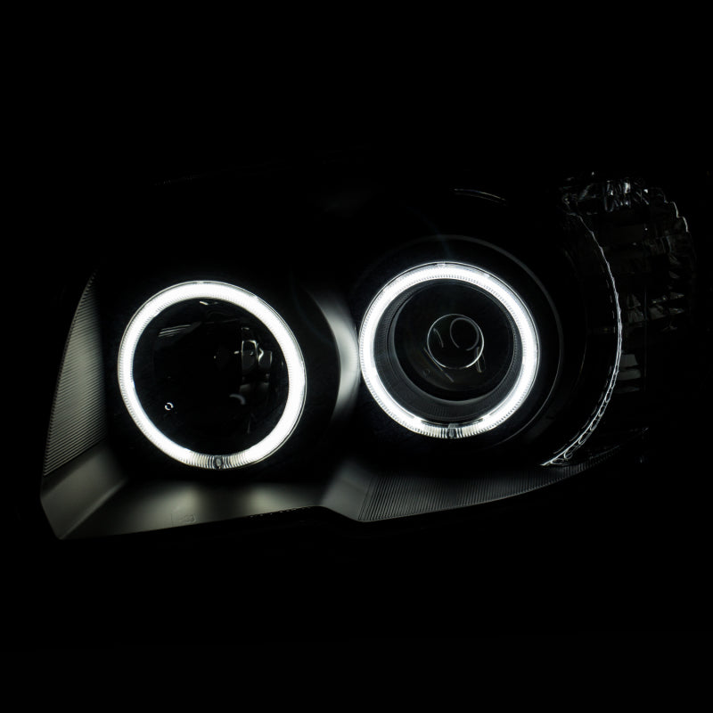 ANZO 2006-2009 Toyota 4Runner Projector Headlights w/ Halo Black - GTR Auto