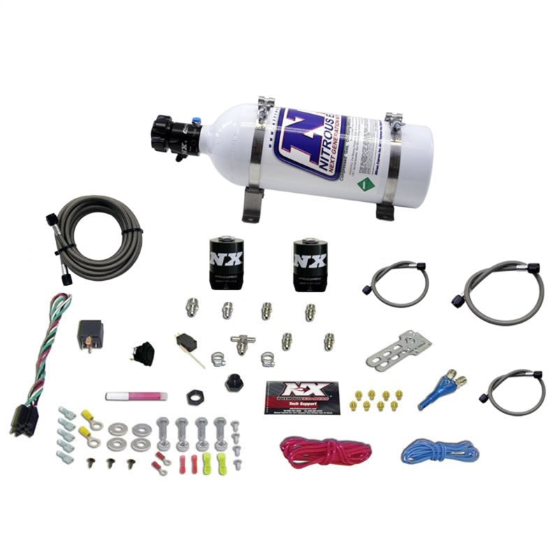 Nitrous Express All Sport Compact EFI Single Nozzle Nitrous Kit (35-50-75HP) w/5lb Bottle - GTR Auto