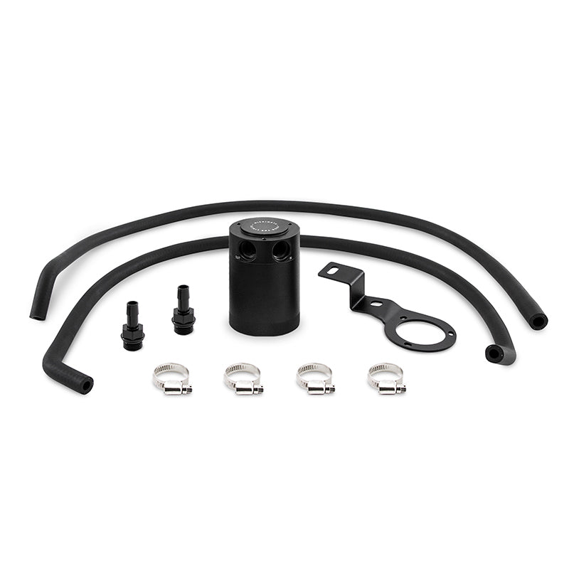 Mishimoto 15-16 Subaru WRX PVC Side Baffled Oil Catch Can - Black - GTR Auto