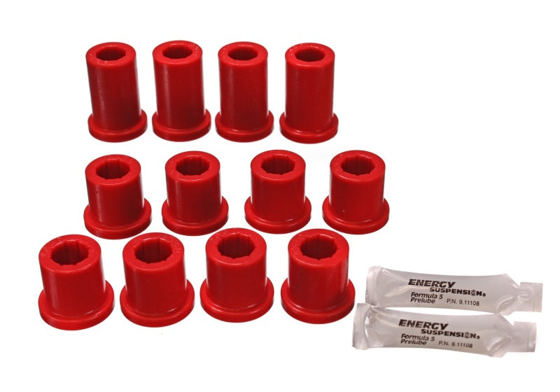 Energy Suspension 84-85 Toyota 4Runner 2 & 4WD Red Front Leaf Spring Bushing Set - GTR Auto