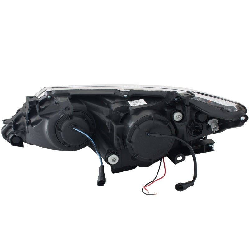 ANZO 2012-2013 Toyota Camry Projector Headlights w/ Halo Black - GTR Auto
