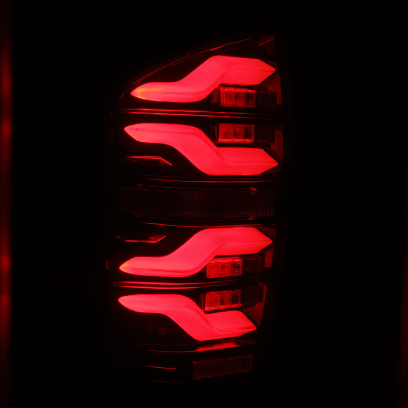 AlphaRex 16-21 Toyota Tacoma LUXX LED Taillights Blk/Red w/Activ Light/Seq Signal - GTR Auto