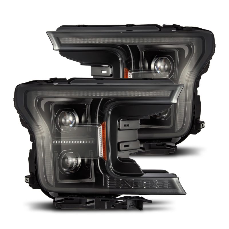 AlphaRex 18-20 Ford F150 PRO-Series Headlight Alpha Black w/ Seq Signal & DRL - GTR Auto