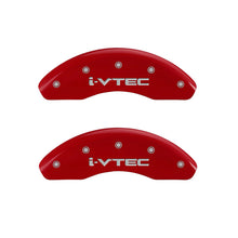 Load image into Gallery viewer, MGP 4 Caliper Covers Engraved Front Honda Engraved Rear CR-Z Red finish silver ch