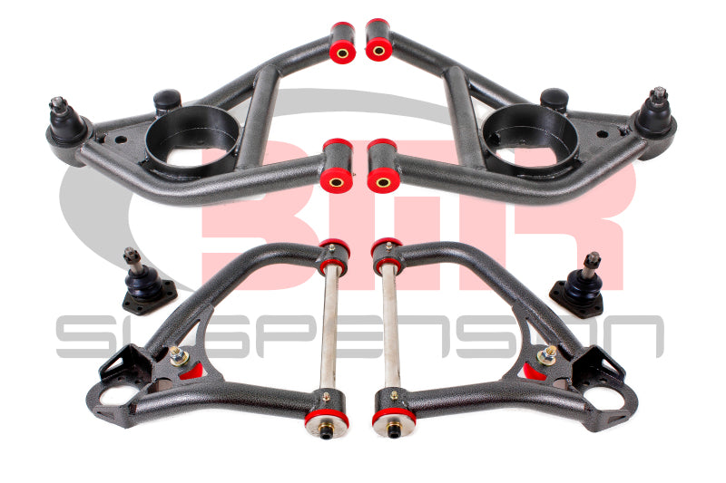 BMR 67-69 1st Gen F-Body Upper And Lower A-Arm Kit - Black Hammertone - GTR Auto