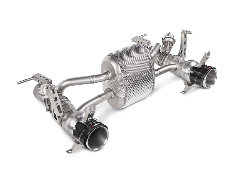 Akrapovic 16-17 Ferrari 488 GTB/488 Spyder Slip-On Line (Titanium) w/ Carbon Tips - GTR Auto