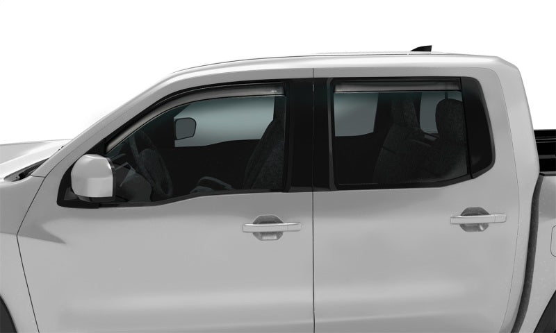 AVS 2022 Nissan Frontier Crew Cab Ventvisor In-Channel Window Deflectors - 4pc - Smoke - GTR Auto