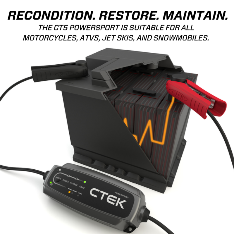 CTEK Battery Charger - CT5 Powersport - 2.3A - GTR Auto