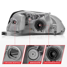 Load image into Gallery viewer, ANZO 1999-2000 Honda Civic Crystal Headlights Black - GTR Auto