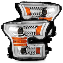 Load image into Gallery viewer, AlphaRex 15-17 Ford F-150 PRO-Series Projector Headlights Plank Style Chrm w/Activ Light/Seq Signal - GTR Auto