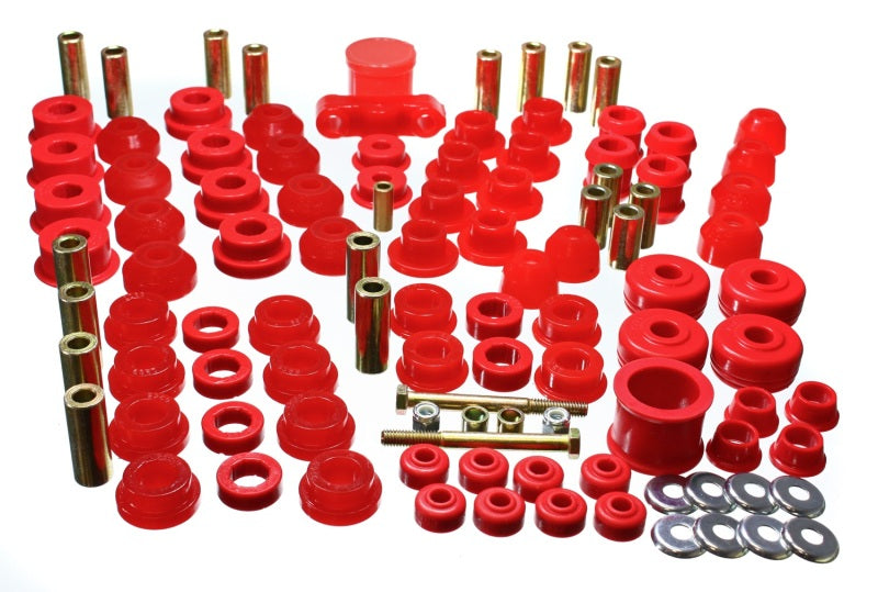 Energy Suspension 88-91 Honda Civic/CRX Red Hyper-Flex Master Bushing Set - GTR Auto