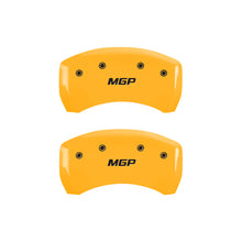 Load image into Gallery viewer, MGP 4 Caliper Covers Engraved Front &amp; Rear MGP Black finish silver ch - GTR Auto