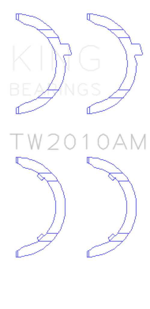 King Engine Bearings Volkswagen JR 1.6L (td) Thrust Washer Set - GTR Auto