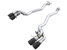 Load image into Gallery viewer, AWE Tuning 18-19 BMW M5 (F90) 4.4T AWD Cat-back Exhaust - Track Edition (Diamond Black Tips) - GTR Auto