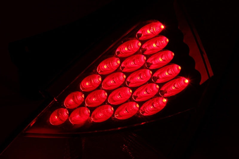 ANZO 2003-2005 Nissan 350Z LED Taillights Red - GTR Auto