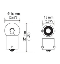 Load image into Gallery viewer, Hella Bulb 53 12V 2W 1CP BA9s G3.5 - GTR Auto