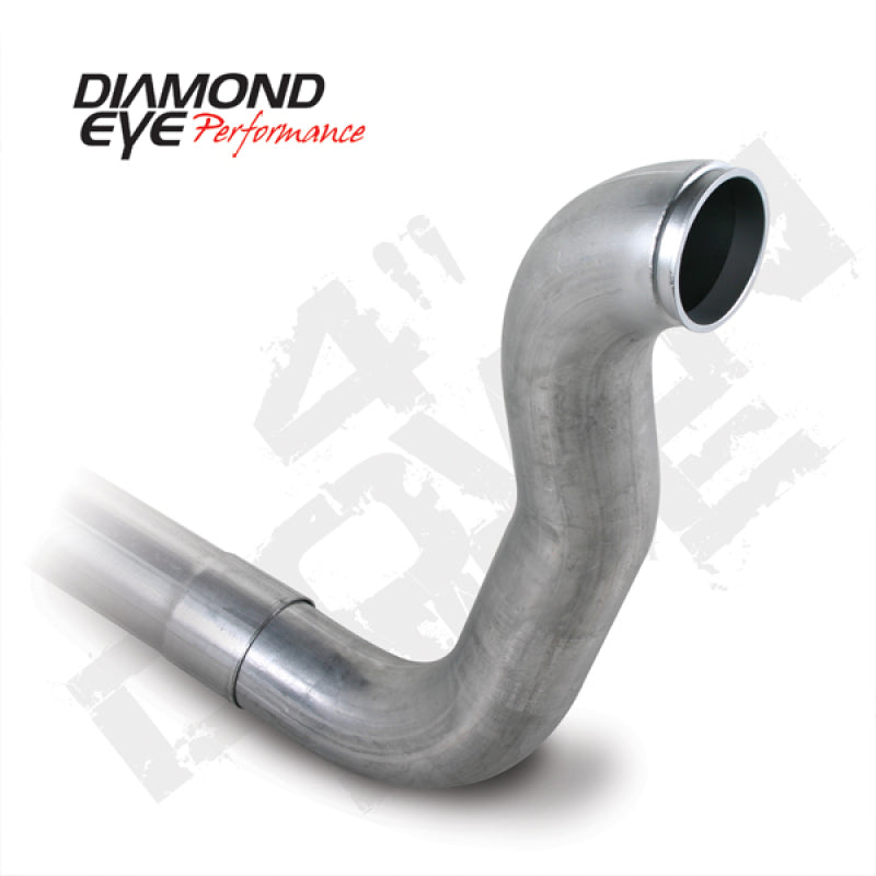 Diamond Eye Downpipe 4in TB Single W/ HX40 FLANGE AL DODGE 5.9L 2500/3500 89-93 4X4 ONLY - GTR Auto
