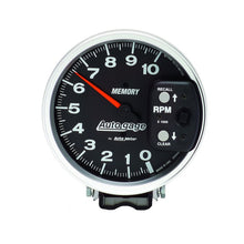 Load image into Gallery viewer, Autometer 5 inch 10,000 RPM w/ Peak Memory Pedestal Tachometer Auto Gauge - Black - GTR Auto