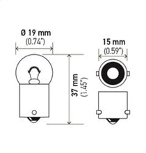 Load image into Gallery viewer, Hella Bulb 5008 12V 10W Ba15S B6 Sb - GTR Auto