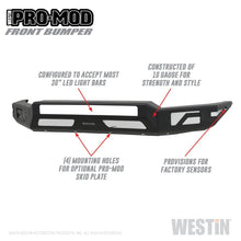Load image into Gallery viewer, Westin 16-20 Toyota Tacoma Pro-Mod Front Bumper - Textured Black